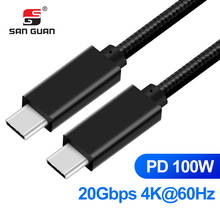 USB 3.2 Gen2 X2 USB-C Type C Cable 20Gbps for Samsung SSD X5 Mobile HDD Thunderbolt 3 100W 4K Video for Macbook Air Samsung 2024 - buy cheap