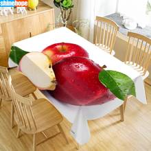 Customize Tablecloth Apple Fruit Oxford Cloth Dust-proof Rectangular Table Cover For Party Home Decor 100X140cm140x250cm 2024 - buy cheap