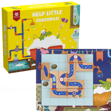 Connect The Pipes Puzzle Deluxe Wooden Logical Thinking Brain Board Game Featuring 30 Playful Challenges For Ages 4 And Up 2024 - buy cheap