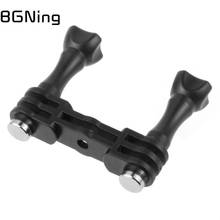 BGNing Universal Plastic Dual Camera Connection Mount Bracket for GoPro Hero 9 8 7 6 5 Action Camera Led Fill Light Accessories 2024 - buy cheap