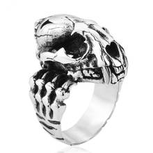 Punk style saber tooth tiger skull men's ring unique party accessories charm men's jewelry 2024 - buy cheap