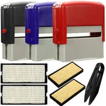 Self Inking Stamp Kit Personalized Custom Message or Address Rubber Stamp for Business Name Address Number DIY Making 2024 - buy cheap