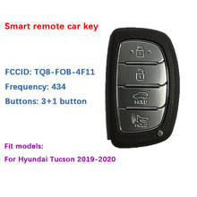CN020143 4 Button Original Hyundai Tucson 2019-2020 Genuine Smart Remote Key 433MHz 95440-D3510 TQ8-FOB-4F11 With Logo 2024 - buy cheap