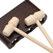 5Pcs Mini Wooden Unpainted Hammer Mallet Pounding Gavel Kids Educational Toy 2024 - buy cheap