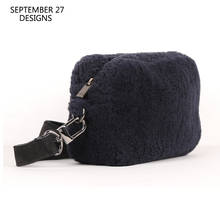 New Fashion Plush Leather Bag Women First Layer Leather Sheepskin Luxury Mini Messenger Shoulder Bag Female Casual Handbag Lady 2024 - buy cheap