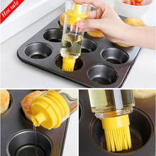 New creative Silicone oil bottle Baking brush Kitchen Oil Honey Brush Bottle BBQ Tools Baking Pancake Basting 2024 - buy cheap
