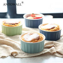 ANTOWALL Ceramic Souffle Pudding Cup Baking Bowl Dessert Yogurt Cup Oven Mini Bowl 2024 - buy cheap