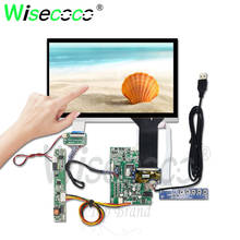 Wisecoco 10,1 дюймов сенсорный экран 1280*720 ips 750 яркость для Raspberry ноутбука Автомобильный дисплей DJ101IA-07A 750 2024 - купить недорого