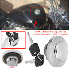 Fuel Tank Cover With Electric Door Lock Fits For Honda Shadow Spirit VT750 DC C2 VLX VT600 Replacement Aftermarket Fuel Tank Cap