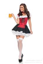 COLDKER Women fashion Oktoberfest Farmer Maid Costume lady Bavarian Party Adult female costume Dress without socks 2024 - buy cheap