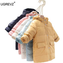 2020 New Winter Children's Outerwear Clothing Girls Down Jacket Kids Hooded Long Clothes Thicken Warm Boys Coat 6 8 10 12 Years 2024 - buy cheap