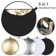 5 in 1 Multi Collapsible Photo Studio background Reflector Board Panels Folding Lighting Diffuser Round Photography Reflector 2024 - buy cheap