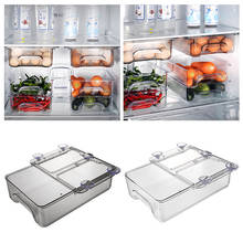 Refrigerator Draw Compartment Refrigerator Drawer Organizer Transparent Fridge Storage Bin Containers For Pantry Freezer 2024 - buy cheap