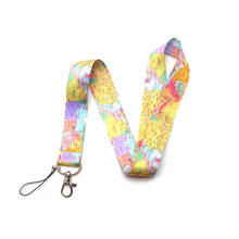 2020 New Design 1 Piece High Quality Badge Holder Lanyard Fashion World Map Pattern Key Chains Strap Mobile Phone Strap 2024 - buy cheap