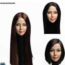 SUPER DUCK SDH010 1/6  Asian Girl Female Woman Head Sculpt Model PVC Carved 2024 - buy cheap