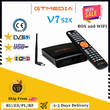 DVB-S2 Gtmedia V7 S2X Satellite decoder 1080P DVB-S2 Upgraded by Gtmedia V7S HD Include USB Wifi Gtmedia V7S2X No app 2024 - buy cheap