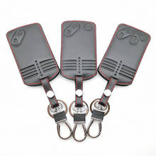 Кожаный чехол для ключа карты для Mazda 2 3 5 Premacy Miata 6 8 RX8 MX5 M8 CX-7 CX-9 Verisa MPV 2/3/4 кнопки дистанционная защита Fob 2024 - купить недорого