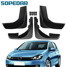 SOPEDAR-guardabarros de coche, accesorio de ABS, Flare, salpicaduras, para VW Golf 6, 2008, 2009, 2010, 2011, 2012, 2013 2024 - compra barato