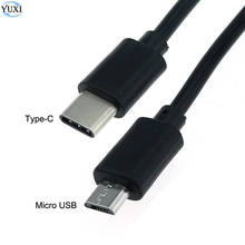 YuXi 1pc USB Type C Male To Micro USB 5 Pin B Male Plug Converter OTG Adapter Lead Data Cable for Mobile Phones 30cm 2024 - buy cheap