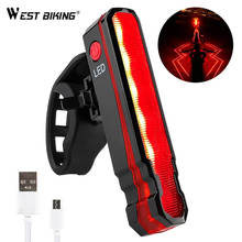 WEST BIKING Laser Light Red Line Rear Tail Front Lamp Safety Warning USB Rechargeable Bicycle Lights Seatpost Cycling Flashlight 2024 - buy cheap