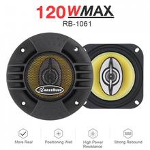 Alto-falante coaxial automotivo, 2 peças, 4 cabeças, 120w, 91db, universal, 2 vias, áudio estéreo, alcance completo, frequência, hifi, para alto-falantes automobilísticos 2024 - compre barato