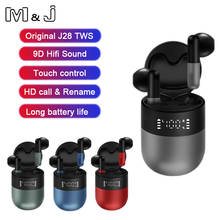 M&J J28 TWS Bluetooth Earphones Stereo Wireless 5.0 Bluetooth Headphones Touch Control earbuds Noise Cancelling Gaming Headset 2024 - buy cheap