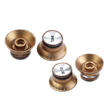 4 Pcs of Set Top Hat Knob Guitar Volume Tone Knob for  Guitar 2024 - buy cheap