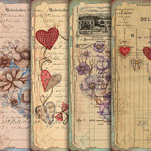 Papel de fondo con temática de amor para el Día de San Valentín, pegatinas Retro Para álbum de recortes, bricolaje, 1 unidad 2024 - compra barato