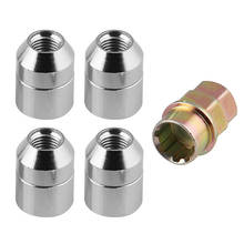 M12x1.5 Wheel Lock Lug Wheel Nuts 4 Anti Theft Locking Nuts+1 Key Set Universal Auto Replacement Patrs 2024 - buy cheap
