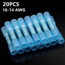 20PCS Blue Waterproof Heat Shrink Terminals Insulated Butt Electrical Wire Crimp Terminals Connector 16-14 AWG 1.5-2.5mm2 2024 - buy cheap