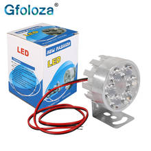 Gfoloza 1Pcs 12V Universal 6 LED Motorcycle Headlights Fog Lamp 1000LM LED Motorbike Scooter Moped Headlamp Bulb White 6000K 2024 - buy cheap