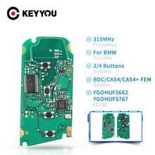 KEYYOU-placa de circuito remoto inteligente, accesorio para BMW Serie F BDC/CAS4/CAS4 + em 315MHz YGOHUF5662 433MHz YGOHUF5767 868MHz YGOHUF5661, 5 unidades 2024 - compra barato