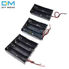 18650 Plastic Battery Holder with Lead Wire 2/3/4 Slot Container 3.7V Lithium Battery Storage Box Case 2024 - buy cheap