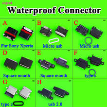 Enchufe de alimentación impermeable para Sony Xperia Z3 + Dual Z4 Z4V, Conector Micro USB hembra tipo C, puerto de carga USB 2,0, 1 ud. 2024 - compra barato
