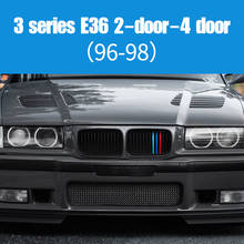 Car Front Grille Trim Bumper Cover Strip 3D M Styling Cover Stickers for BMW 3 Series E36 1996-1998 Auto Accessories Dropship 2024 - buy cheap