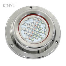 Marine Swimming Pools Dock Lights DC12V/24V 300W Round 316L Stainliess Steel RGBW LED Underwater Boat  Drop Shipping KY-120RD300 2024 - buy cheap