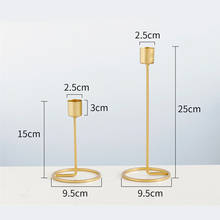 2pcs Candle Holder Candlestick Tealight Wedding Party Metal Candlestick Iron Art Gift Romantic European Style Table Home Decor 2024 - buy cheap