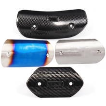 For Ak project Motorcycle Exhaust Muffler Carbon Fiber Protector Heat Shield Cover Guard Anti-scalding cover 2024 - buy cheap