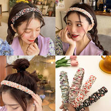 New Summer Spring Women Girls Vacation style small floral Hairband Hair Accessories Girls Fashion Elegant Headwarp Headwear 2024 - buy cheap