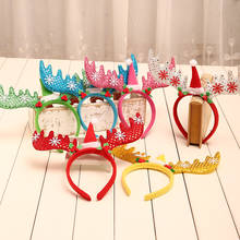 Sequins Antlers Christmas Headband Party Decor Fancy Reindeer Antlers Hairband Xmas Kids Party Decor Headband Pora I 2024 - buy cheap