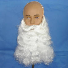 2020 Santa Claus Wig and Beard Synthetic Hair Short Cosplay Wigs for Men White Hairpiece Santa Beard for Christmas Gift 2024 - buy cheap