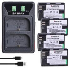 Batmax LP-E6 LPE6 E6N батарея + светодиодное двойное зарядное устройство с портом типа C и usb-кабелем для Canon 5D Mark II III 5DS 7D 60D EOS 6D 70D 80D 2024 - купить недорого