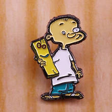 Ed Edd n Eddy Jonny Plank pin anime brooch 90s cartoon childhood jewelry 2024 - buy cheap