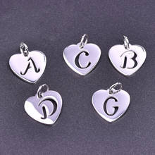 5pcs/Lot  Mirror Polished  Stainless Steel A-Z Initials Alphabet Charm Letters Pendant  Women Choker Necklaces Jewelry Making 2024 - buy cheap