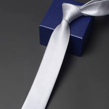 Alta qualidade 5cm gravata fina para homens de negócios gravata de trabalho gravata de moda coreana gravata de pescoço fina clássica zíper para crianças 2024 - compre barato