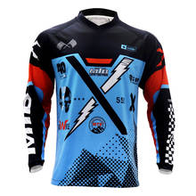 YBM Downhill Jersey Motocross Men's MTB Tshirt Seven Motorcycle MX Racing Cycling Jersey DH Off-road Quick Dry Long Sleeve Tops 2024 - buy cheap