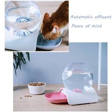 Fuente de agua automática con burbujas para mascotas, dispensador de bebida para gatos, sin electricidad, decoración para mascotas, 2,8l 2024 - compra barato