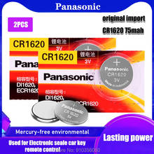2 шт. CR1620 3 в Panasonic 100% оригинальная Кнопочная батарея для часов автомобильный пульт дистанционного ключа CR1620 ECR1620 GPCR1620 литиевая батарея 2024 - купить недорого