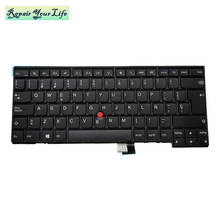 laptop keyboard SP Spanish for leovo E440 T450 0C43954 04X0149 backlit keys black with red pointing cap brand new 2024 - buy cheap