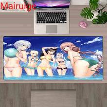 Mairuige amortecedor mouse pad sexy ass garotas anime grande miku apoio para mouse almofada flor de cereja teclado tapete de mesa 2024 - compre barato